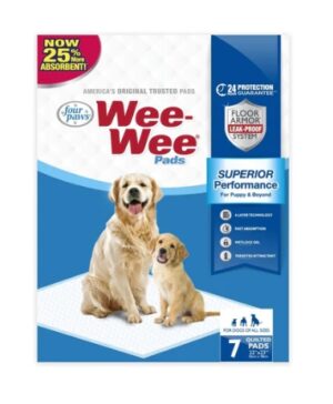 Four Paws Wee Wee Pads 22 Inch X 23 Inch, 7 Count