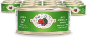 FROMM FOUR STAR CANNED CAT FOOD CHICKEN & DUCK PATE 5.5 OZ