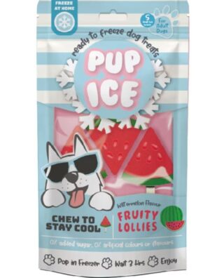 PUP ICE FRUITY LOLLIES WATERMELON 3 PK