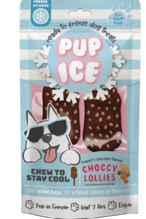 PUP ICE CHOCCY LOLLIES PEANUT BUTTER/CHOCOLATE