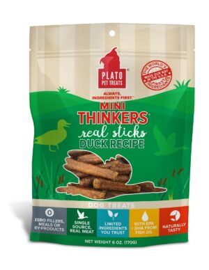 PLATO MINI THINKERS DUCK 6oz MEAT STICK DOG