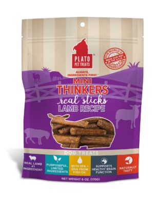 PLATO MINI THINKERS LAMB 6oz MEAT STICK DOG