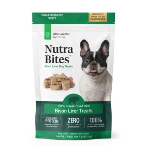 Ultimate Pet Nutrition NUTRA BITES BISON LIVER 4oz