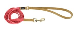 Li'l Pals® Woven Leash with Tassel, Pink, Petite Dog 1pc 3/8" x 6'