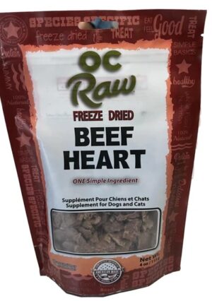 OC Raw Freeze - Dried BEEF HEARTS 4oz