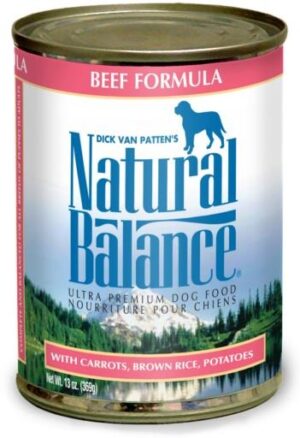 Natural Balance Beef & Rice Canned Dog Food  13 oz