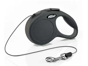 Flexi Classic Small 16′ Retractable Leash – Up to 26lb – Black