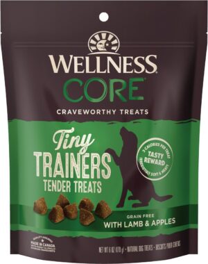 Wellness CORE Tiny Trainers Tender Lamb & Apples Dog Treats, 6-oz bag