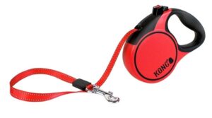 KONG Retractable Leash TERRAIN Red - 4 Sizes Extra Small