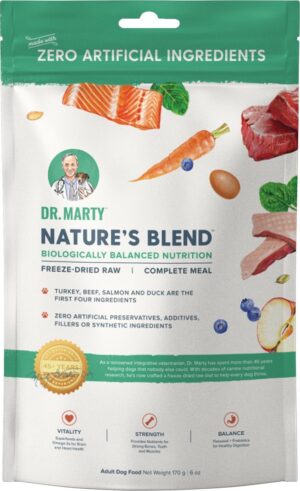 Dr. Marty's Nature's Blend Raw Freeze Dried Dog 6 oz