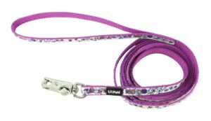 Li'l Pals® Charming Ribbon Overlay Dog Leash, Li'l Bumble Bees, X-Small Dog 1pc 3/8" x 6'