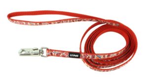 Li'l Pals® Charming Ribbon Overlay Dog Leash, Li'l Mushrooms, X-Small Dog 1pc 3/8" x 6'