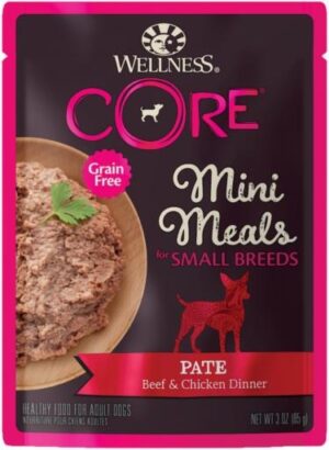 Wellness Core Natural Grain Free Small Breed Mini Meals Beef & Chicken 3 oz