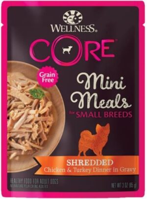 Wellness Core Natural GF Small Breed Mini Meal Wet Chicken Turkey  3 oz