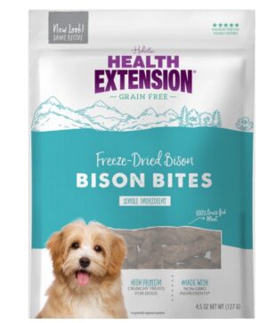 Health Extension Grain Free Freeze Dried Bison Bites - Bison 4.5oz