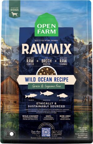 Open Farm RawMix Wild Ocean Recipe Grain & Legume Free Dog  3.5 lb