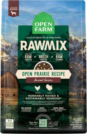 Open Farm RawMix Open Prairie Recipe with Ancient Grains Dog 3.5 lb