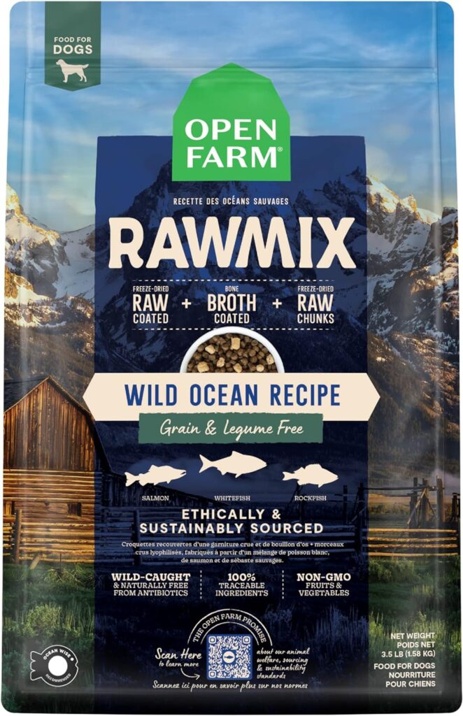 Open Farm RawMix Wild Ocean Recipe Grain & Legume Free Dog 20 lb