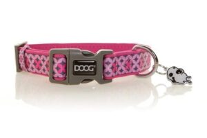 DOOG COLLAR PNK & BLK SM TOTO NEOPREME COLLAR