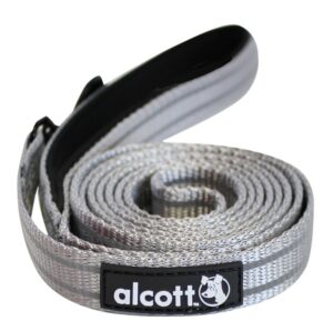 ALCOTT NYLON LEASH SM GRAY ADVENTURE 6FT LENGTH