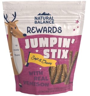 Natural Balance LIT Jumpin' Stix Venison Semi-Moist Dog Treat  4 oz