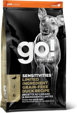 Petcurean Go! Sensitivities Limited Ingredients Grain Free Duck Recipe 22lb