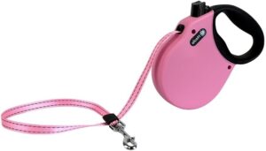 Alcott Adventure Retractable Leash Pink - Small