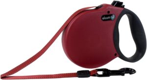 Alcott Adventure Retractable Leash Medium Up To 65# RED 16'