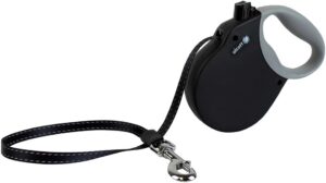 Alcott Adventure Retractable Leash, Black, 16ft, Up To 110lb Large