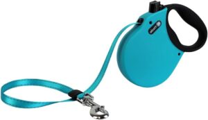 Alcott Adventure Retractable Leash Large Up To 110# Blue 16'