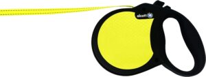 Alcott Adventure Retractable Leash, Safety Yellow, 16ft, Up To 65lb