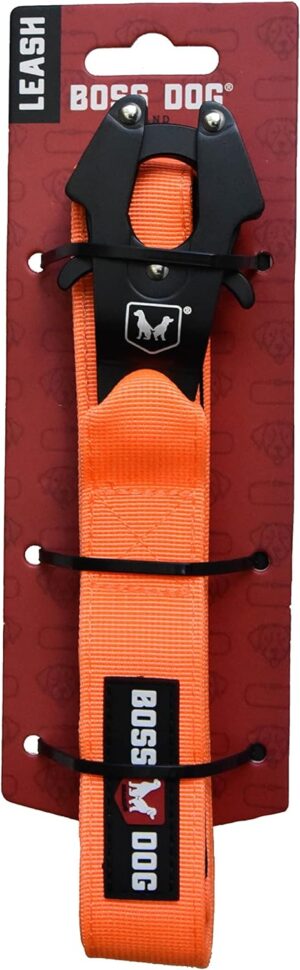 Boss Dog Tactical Dog Leash 4' Orange