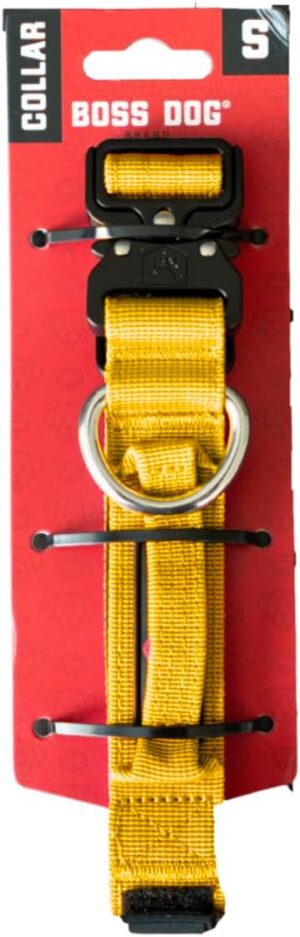 Boss Dog Tactical Collar (Yellow, Small)