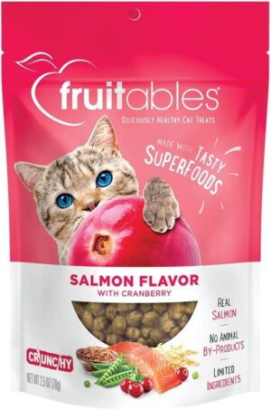 Fruitables Salmon Flavour with Cranberry Cat Treats - 2.5 oz