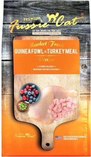 Fussie Cat Market Fresh Guinea Fowl & Turkey Meal Formula Grain-Free Dry Cat Food 2lb