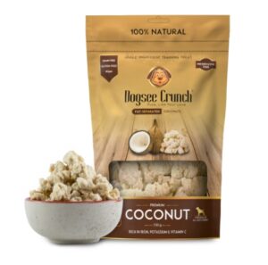 Dogsee Crunch Coconut: Fat-Separated Coconut Dog Treats