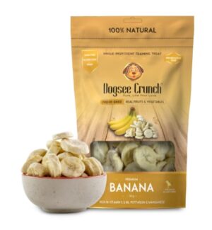 Dogsee Crunch Banana: Freeze-Dried Banana Dog Treats