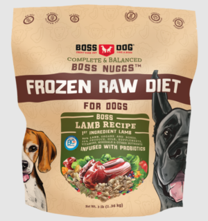 BOSS DOG FROZEN RAW DOG FOOD | LAMB NUGGETS 3 LB