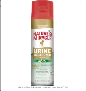 Natures Miracle Ezymatic Urine Destroyer Foam 17.5oz