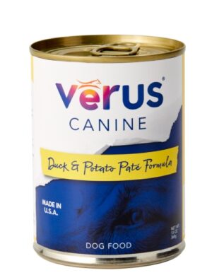 Verus Canned Dog Food - Duck & Potato Pate 13oz