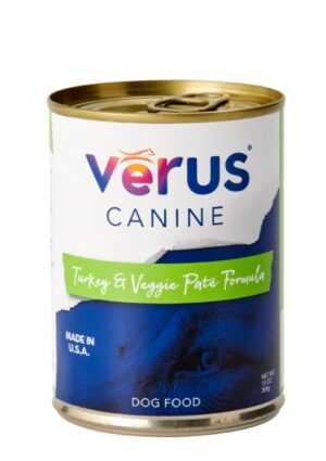 Verus Canned Dog Food - Turkey & Veggies Pate 13oz