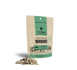 Vital Essentials Freeze-Dried Cat Treat Minnows .5oz Vital Essentials Freeze-Dried Cat Treat Minnows .5oz