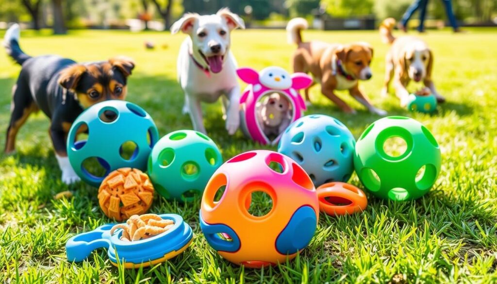 dog toys with treats to keep them busy