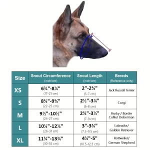 Breathable & Comfortable Dog Muzzle L / grey - Image 2