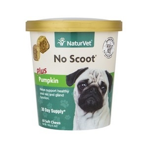 NaturVet, No Scoot for Dogs, Plus Pumpkin, 60 Soft Chews, 6.3 oz