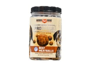 Boss Dog ProBalls Freeze Dried Beef Meat Balls with probiotics 60z