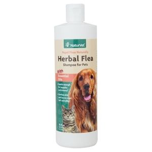 Naturvet Herbal Flea Shampoo – Dog and Cat 16 oz