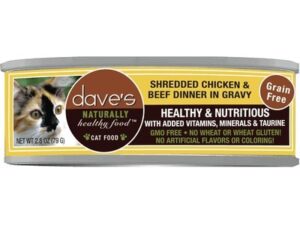 Dave Cat Grain Free Shredded Chicken N Beef 2.8oz