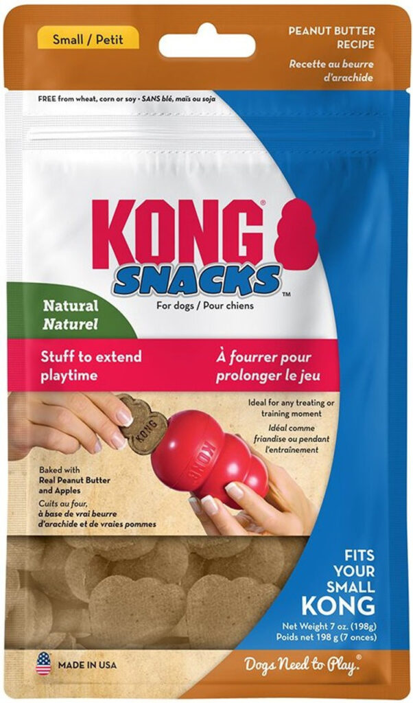 KONG Snacks Peanut Butter Dog Treats Small