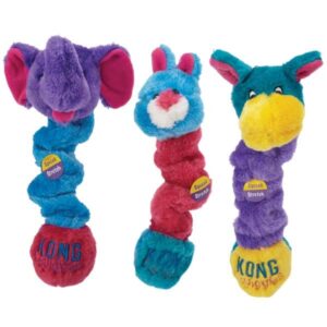 KONG Medium Squiggles Toy colorful plush